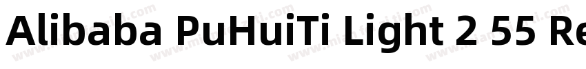Alibaba PuHuiTi Light 2 55 Regular字体转换